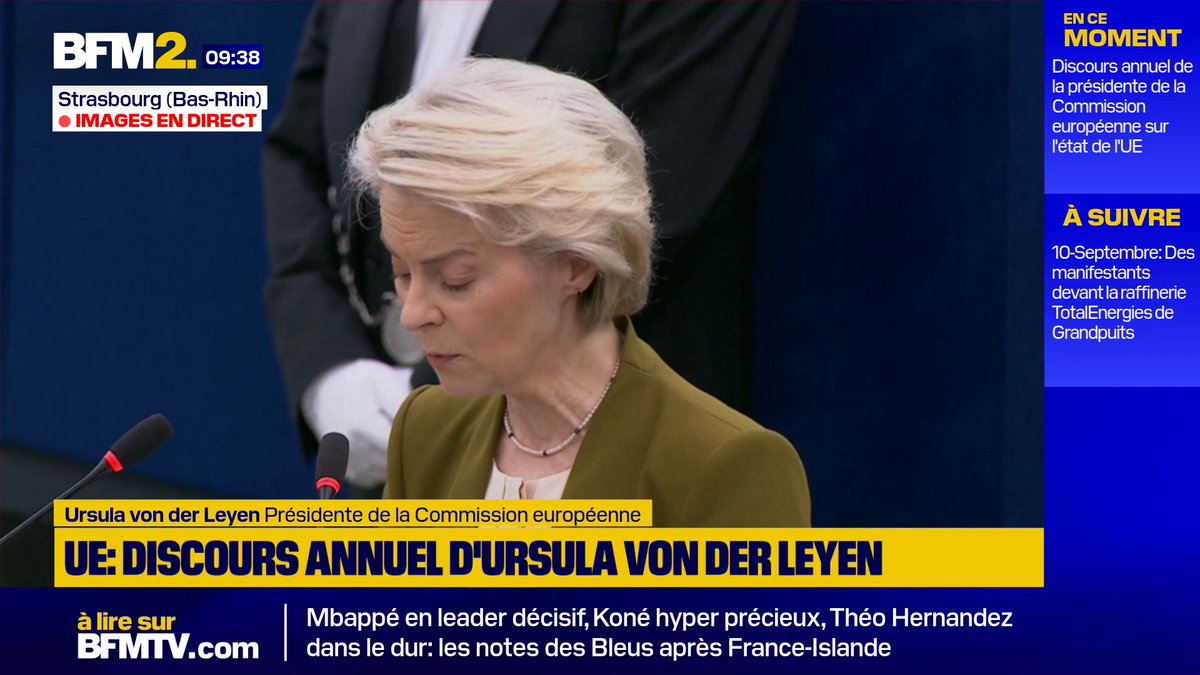 Ursula von der Leyen on Gaza: Man-made famine can never serve as a weapon of war [...] This must stop.