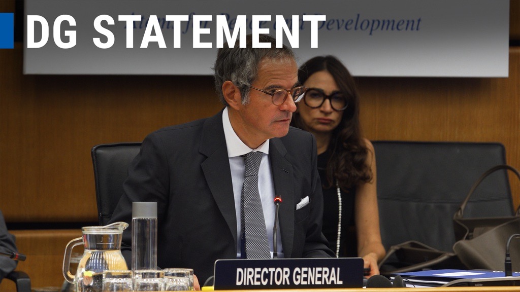 Director General Rafael Mariano Grossi's statement to the Board of Governors regarding agreement with Foreign Minister Seyed Abbas Araghchi on practical modalities to resume IAEA inspection activities in Iran.