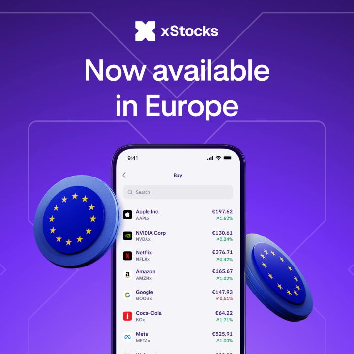 Europe, your wait is over. xStocks are now live in the Kraken app for eligible clients in Europe! Break the broker barrier 👇