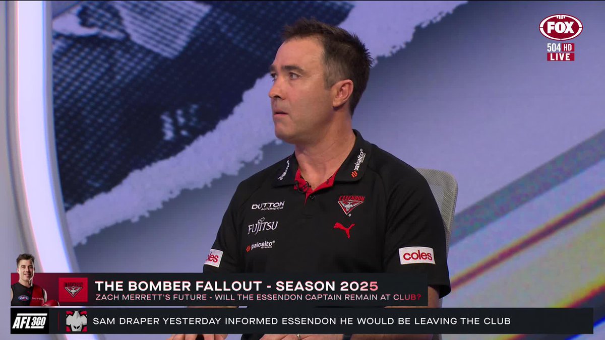 "We will not be trading him under any circumstances." Brad Scott speaks on Zach Merrett weighing up his future at the Bombers. 📺 Watch #AFL360 on Ch. 504 or stream via Kayo Sports: