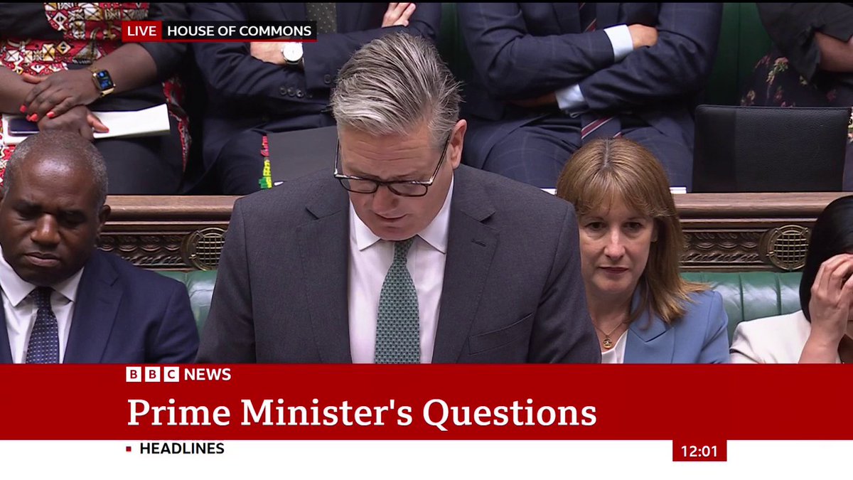 The SNP's Stephen Flynn says Israel's President Herzog will ignore the PM's every word and asks Keir Starmer what does it say of him to welcome Herzog "while children starve" The prime minister says he will not give up on diplomacy #PMQs
