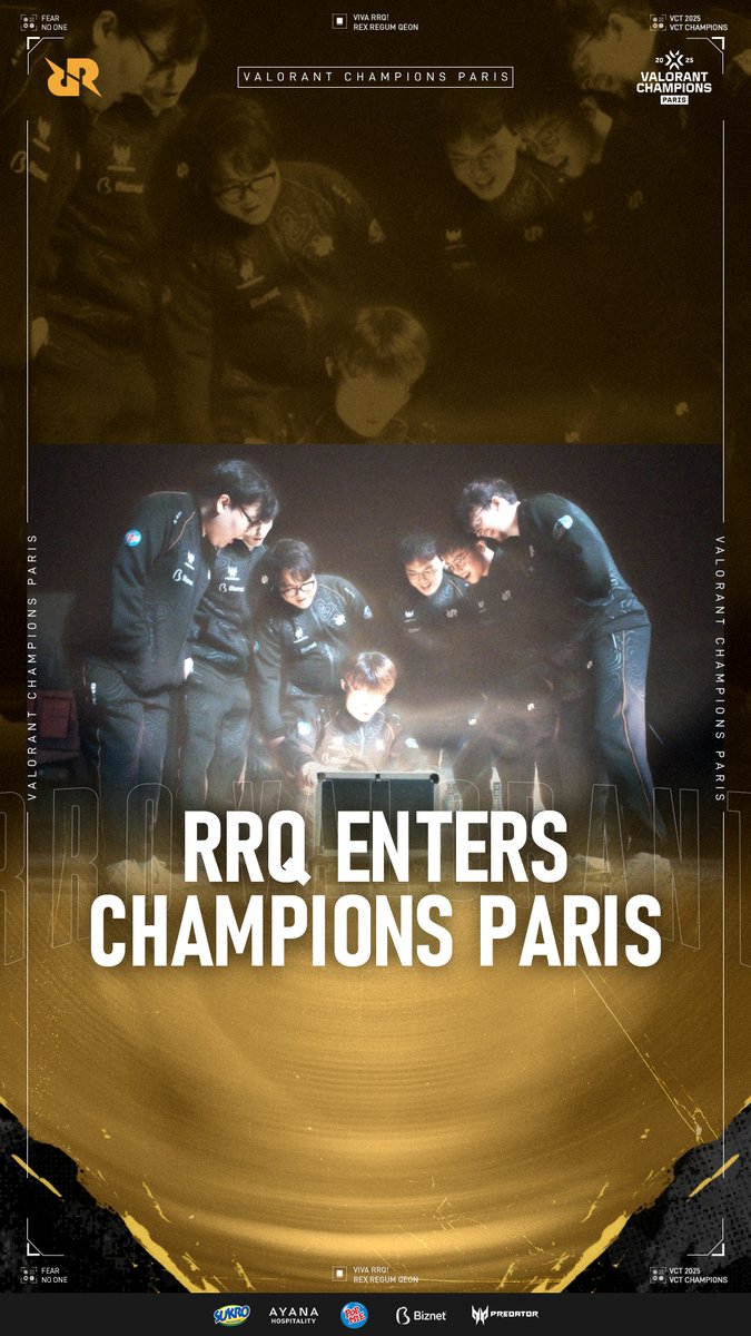 RRQ’s Biggest Arc Starts | VCT Champions Paris After three years of challenges, the Kingdom has finally unlocked its greatest quest — VCT Champions Paris. The journey continues, and RRQ is ready to face the toughest rivals on the biggest stage. 🇫🇷👑 #RRQVALORANT #VIVARRQ #VCTCHAMPIONS