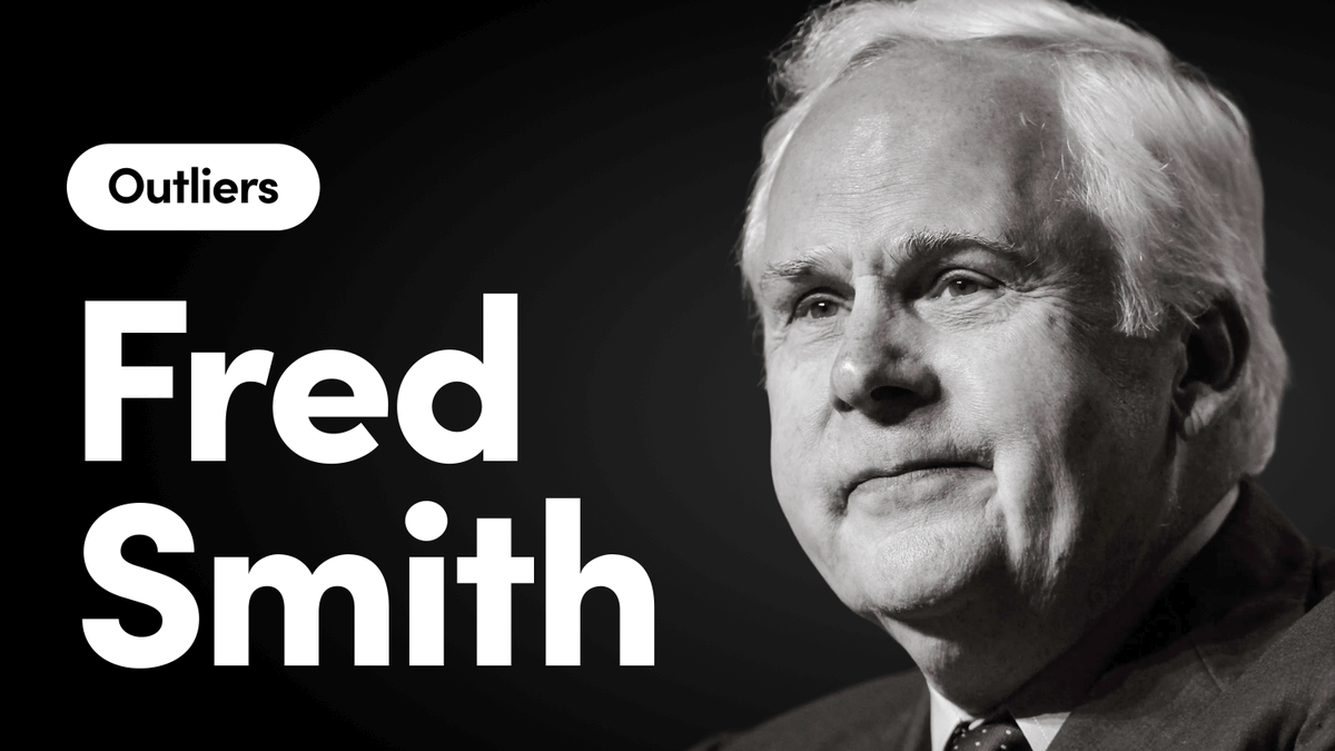 10 Lessons From Fred Smith, the founder of FedEx 1. Not trying guarantees failure: Fred Smith spent his childhood in leg braces. Doctors said he’d never walk normally. Through thousands of hours of excruciating therapy, he didn’t just walk; he became a varsity athlete. “Fear of failure must never be a reason not to try something,” he’d later say. When everyone said overnight delivery was impossible, he remembered the doctors who said he’d never play sports. 2. The power of incentives: The Memphis hub was a nightly disaster. Planes had to land, unload, sort, and reload in hours. Nothing worked until someone noticed the obvious: they paid workers by the hour. The longer it took, the more they earned. FedEx switched to paying by the shift. Same pay, go home when you’re done. The sort suddenly ran like clockwork. Charlie Munger loved this story: “Never, ever, think about something else when you should be thinking about the power of incentives.” 3. Loyalty is earned in the trenches: In Vietnam, Smith learned soldiers don’t fight for politicians; they fight for the person next to them. Years later, when FedEx ran out of money, employees worked without pay. Pilots used personal credit cards for fuel. Not because they had to. Because of the loyalty that was earned in the trenches. 4. Become a learning machine: Fred Smith read four hours a day. Every day. “People who supposedly have vision spend a lot of time reading and gathering information, then synthesize it until they come up with an idea,” he explained. All that reading showed him something nobody else saw: people would soon care more about tracking their package than getting it fast. 5. Take care of your people and they will take care of you. In 1974, investors moved to fire Smith. Every senior officer signed the same letter: fire him, and we all walk. One was even offered the presidency as a bribe. (He refused.) This was People-Service-Profit in action. The order of those words is important. People first, then service, then profit. Not the other way around. Most companies put this stuff on motivational posters. At FedEx, people bet their careers on it. 6. Reliability is rare. Speed without predictability is useless. FedEx guaranteed overnight delivery or your money back, a feat that seemed impossible at the time. The guarantee created trust with customers and accountability internally. There were no excuses. 7. All in or all out. FedEx had $5,000 left. The planes needed $24,000 to fly on Monday. So Smith took the five grand to Vegas and turned it into $27,000 at blackjack. When investors heard this story, they didn't see a gambling problem. They saw a founder who'd already bet his inheritance, his house, everything, and was still fighting. Two weeks later, they gave him $11 million. 8. Trust is built in drips and emptied in buckets. When Smith bought Flying Tigers, he faced a choice: protect the seniority of Tigers pilots or his own FedEx pilots. He chose Tigers. The FedEx pilots—the ones who'd saved his company with their credit cards—called it "treachery." FedEx recovered financially, but the family was dead. 9. Outcome over ego. FedEx lost $629 million in Europe because Smith assumed Europeans wanted overnight delivery. They didn't. Their countries were small enough that regular trucks worked fine. Rather than double down to save face, Smith killed the entire operation. Most CEOs would have thrown another billion at the problem rather than admit they were wrong. They confuse stubbornness with strength. But Smith had learned from military history: sometimes the smartest generals are the ones who know when to retreat. 10. Bounce, but don't break. Smith survived childhood disease, his friend's death, Vietnam combat, near bankruptcy, a coup attempt, and a $629 million failure in Europe. Despite disasters that would have broken most people, he kept going and built an $88 billion empire.
