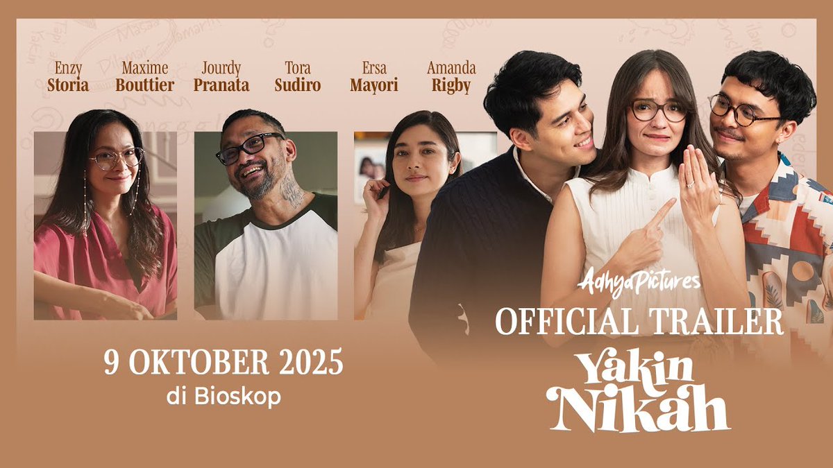 Enzy main film romance, dan dari trailernya nampak gemes sekalii ❤️ Yakin Nikah, 9 Oktober di bioskop!