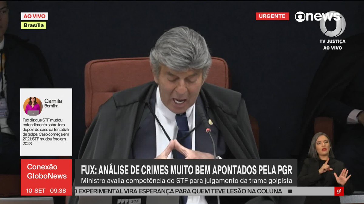 O ministro Luiz Fux defende que o julgamento deve ir ao plenário do Supremo.