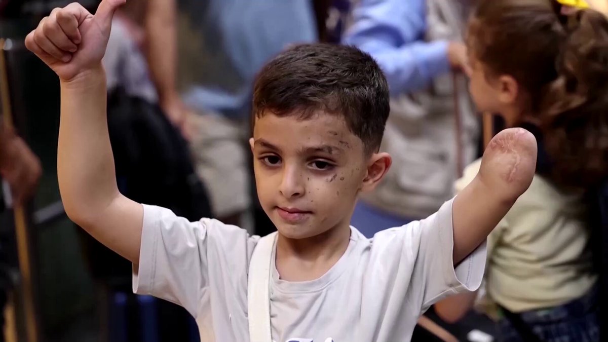 Six-year-old Omar Abu Kuwaik still believes that by his next birthday, his missing hand will have grown back. He is one of thousands of Palestinian children who have lost limbs and loved ones in Israel's bombing campaign of the Gaza Strip