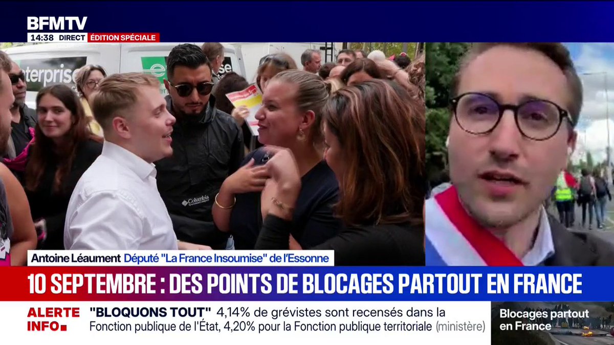 "S'il y a un pourvoyeur de chaos c'est monsieur Retailleau", déclare Antoine Léaument en direct d'une mobilisation d'ouvriers à Brétigny-sur-Orge