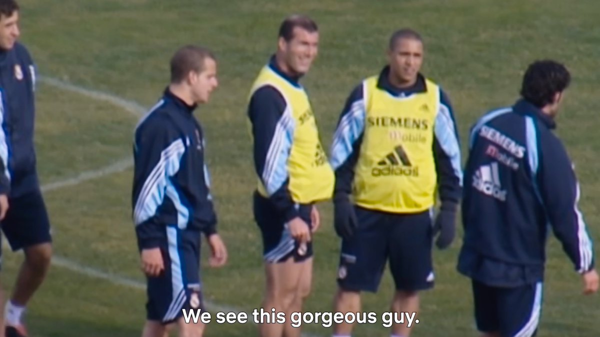 “Luis Figo walks in. Roberto Carlos walks in. Ronaldo walks in.” David Beckham recalls how nervous he was after moving to Real Madrid from Manchester United, and getting humbled by Ronaldo in training 😂 📺 Beckham