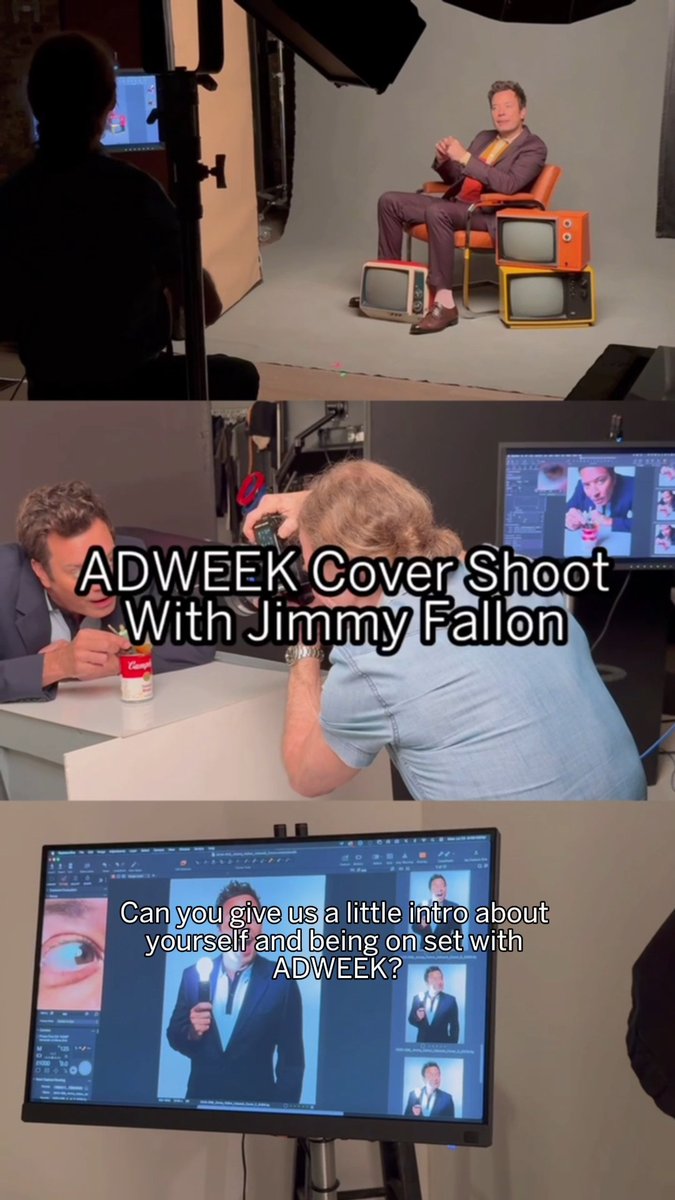 Silly props, hair dye, outfit changes, and of course, marketing talk: Our shoot with @JimmyFallon had it all.