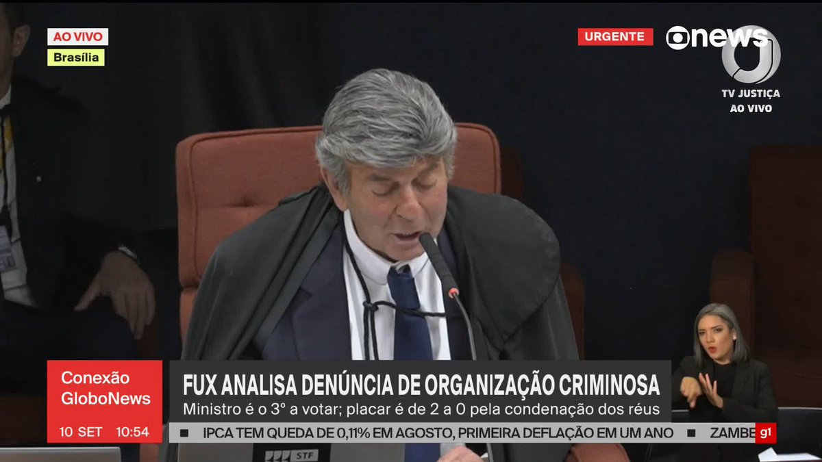 ‘A existência de um plano criminoso não basta para caracterização do crime de organização criminosa’, diz Fux. #ConexãoGloboNews ➡ Assista à #GloboNews: