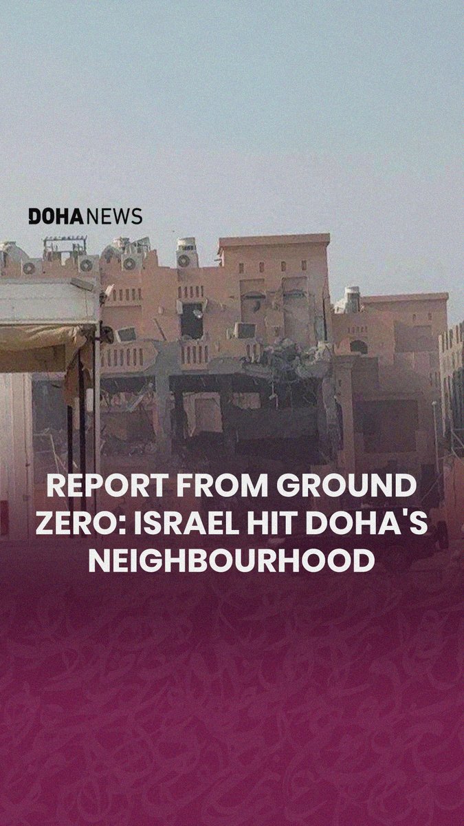 Doha News reports from ground zero, a day after an #Israeli #airstrike targeted a civilian neighbourhood in central #Doha, killing seven and sparking global shock.