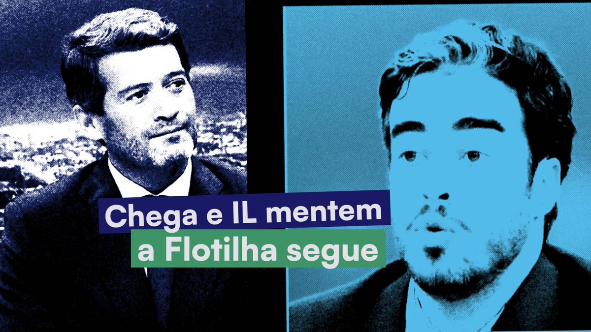 Os deputados André Ventura (Chega) e Mário Amorim Lopes (IL) usaram o seu tempo na televisão para mentir sobre a Flotilha Humanitária. mariana mortágua repõe a verdade, a Flotilha Humanitária segue a sua missão para levar comida e medicamentos ao povo de Gaza.