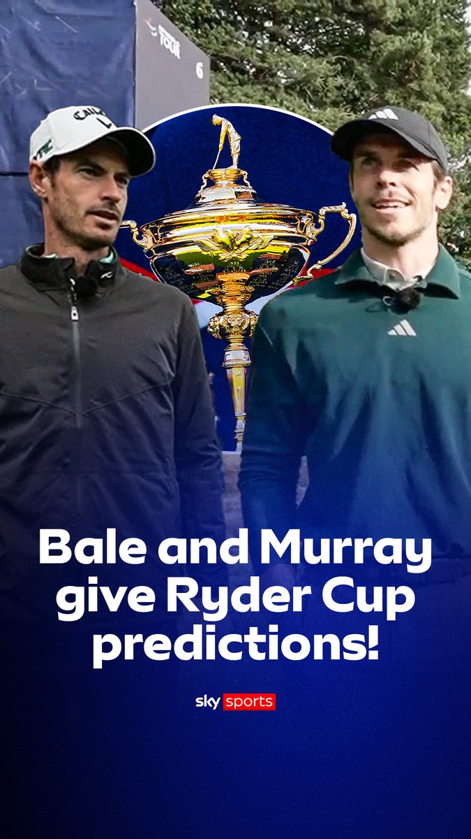 Gareth Bale and Andy Murray give their predictions ahead of the Ryder Cup 🔮