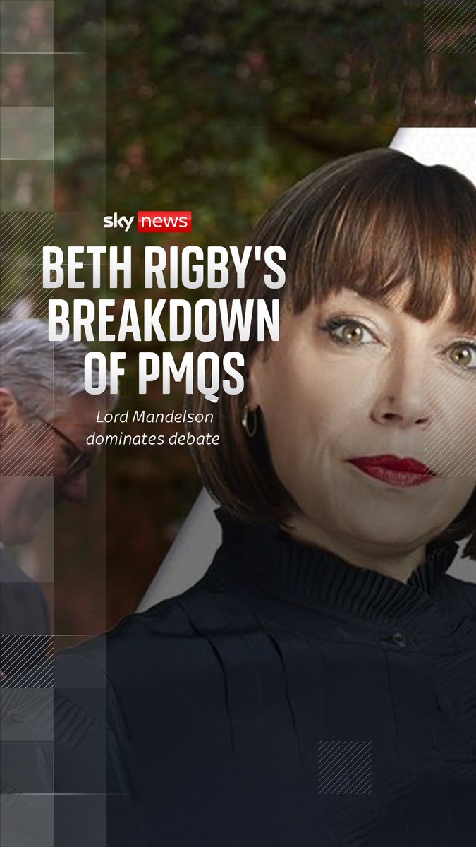 The Prime Minister faced questions over the future of his US ambassador to Washington, after Lord Mandelson featured in a 'birthday book' gifted to the late paedophile financier, Jeffrey Epstein. Sky's Beth Rigby breaks down what happened at today's PMQs ⬇️
