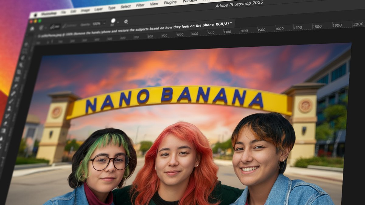 It’s time to peel back a sneak and reveal that Nano Banana (Gemini 2.5 Flash Image) floats into Photoshop this September! 🍌 Soon you’ll be able to combine prompt-based edits with the power of Photoshop’s non-destructive tools like selections, layers, masks, and more!