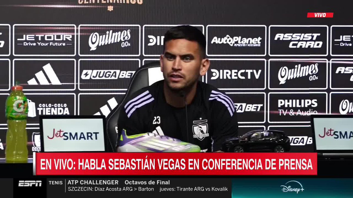 "LA PROGRAMACIÓN SE DEBE RESPETAR" Sebastián Vegas afirmó que Colo Colo está listo para enfrentar a la U en la definición de la Supercopa para este domingo en Santa Laura. ▶️ Mira #SportsCenter en el Plan Premium de #DisneyPlus.