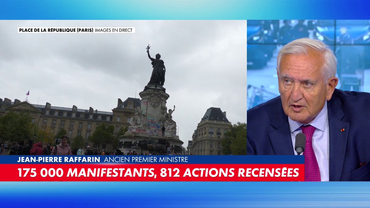 Jean-Pierre Raffarin : «La violence augmente à chaque étape. Cette dernière est contre la République. Il y a un adversaire de la République, c'est la radicalisation. La situation est très grave.» #Punchline