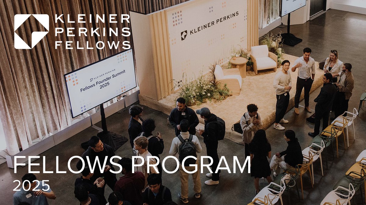 🚀 Applications for KP Fellows 2026 are open! Spend your summer at a world-changing Bay Area startup. Apply here: #KPFellows