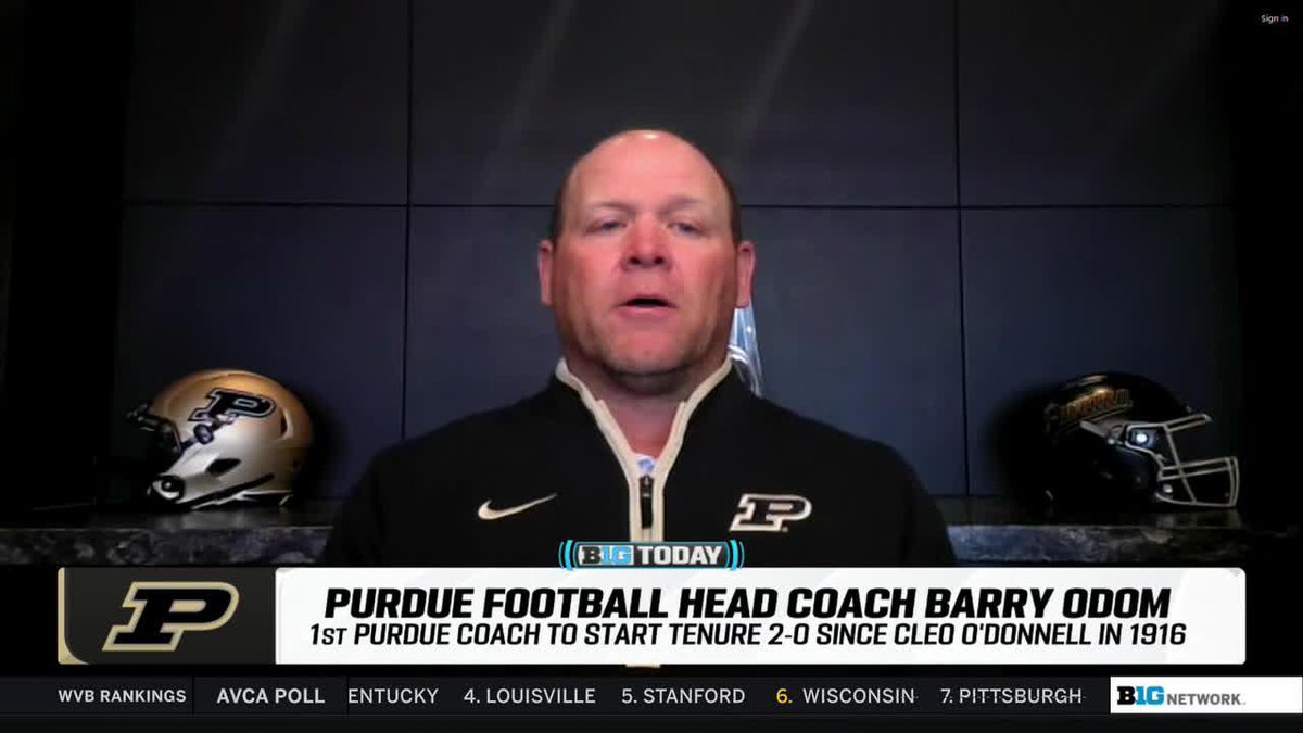 "I think the student section here has just been unbelievable." Barry Odom on the impact of Purdue Football's fans and the atmosphere they create ⬇️ #B1GToday