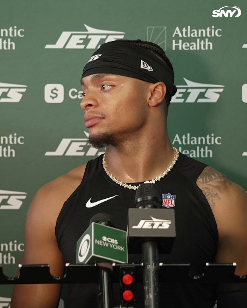 Justin Fields shares that he and Quincy Williams talked with Armand Membou last Saturday night about his nerves heading into his NFL debut: "I definitely think he played well and I'm excited for how he can develop more as a player and what he's going to do this Sunday."