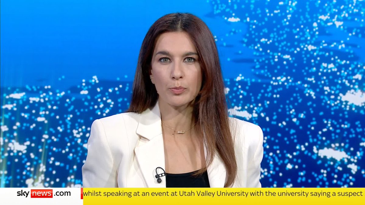 BREAKING: Conservative Activist Charlie Kirk shot during speech at Utah Valley University. Sky's U.S. Correspondent David Blevins has the latest ⬇️