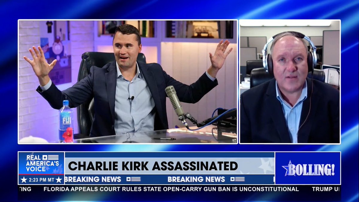 “The acts that we’ve seen in the last decade of censoring people, canceling people…k*lling people because of their political views is not American…The greatest honor we can give Charlie is to make sure we finish what he started by crushing that mindset.” - John Solomon 🇺🇸 ERIC BOLLING 🇺🇸 Dr. Gina Ben Bergquam - Real America’s Voice (RAV-TV) News