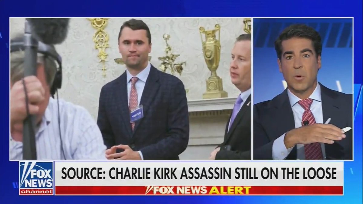 Fox News’ Jesse Watters says “we’re gonna avenge Charlie [Kirk’s] death.” “Everybody’s accountable. And we’re watching … the politicians, the media, and all these rats out there. This can never happen again. It ends now.”