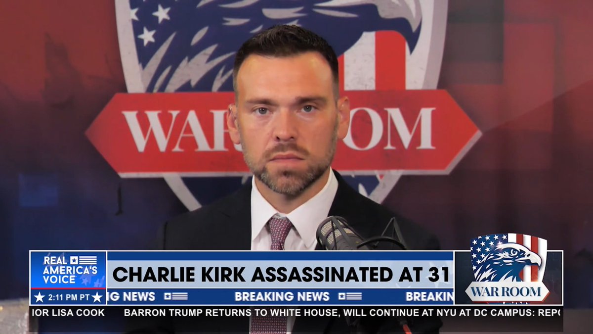 JACK POSOBIEC: CHARLIE KIRK DIED FIGHTING "Charlie Kirk died fighting... Charlie Kirk died fighting for you. Charlie Kirk died fighting for Jesus. Charlie Kirk died fighting for this country." - Jack Posobiec Bannon’s WarRoom