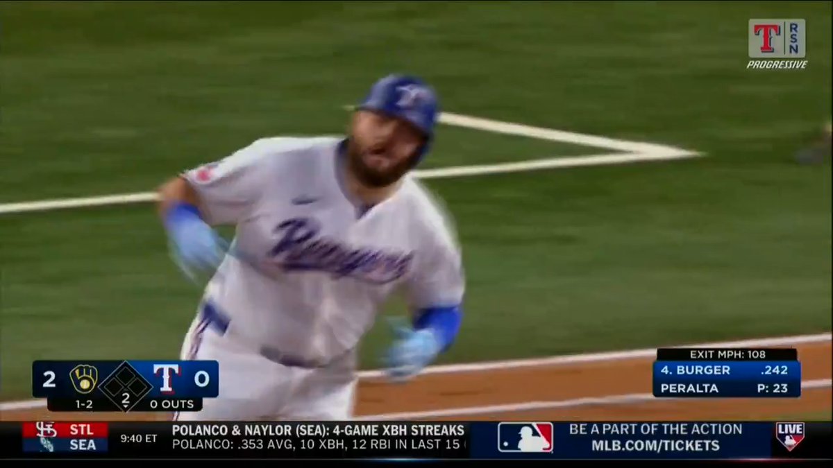 "They're more than making a run, they're two games out of the [AL] West!" #MLBTonight can't believe how good the Rangers are right now!