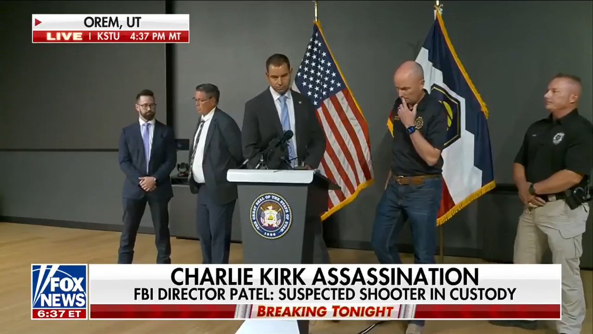 NEW: Official says suspected Charlie Kirk assassin was "dressed in all dark clothing" and the single shot came "potentially from a roof."