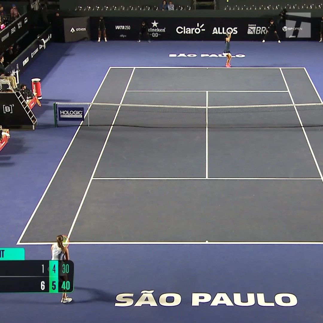 Alex advances in São Paulo 🇧🇷 Eala eliminates Riera 6-1, 6-4 to book her third WTA QF of the season, facing Tjen for a spot in the final four. #SPOpen