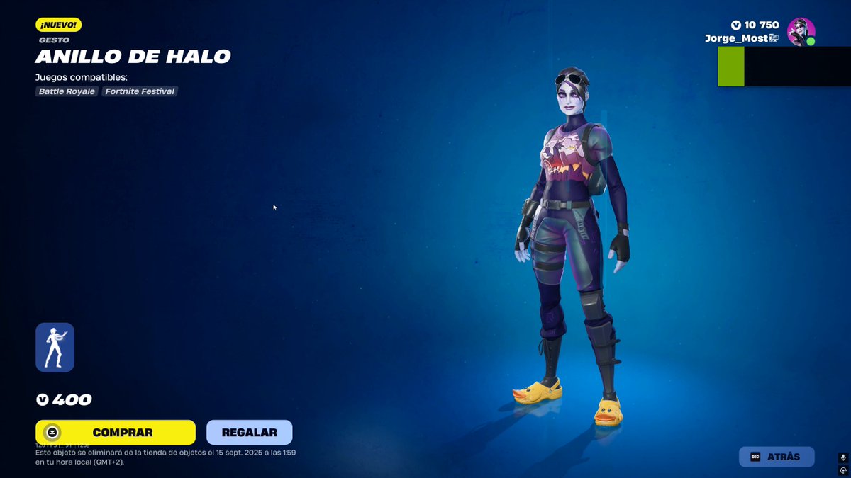 NUEVO EMOTE DE FORTNITE X HALO YA DISPONIBLE. 💘 Código: Jorge_Most si te gustaría apoyarme, me ayuda mucho 🫂❤️. #EpicPartner