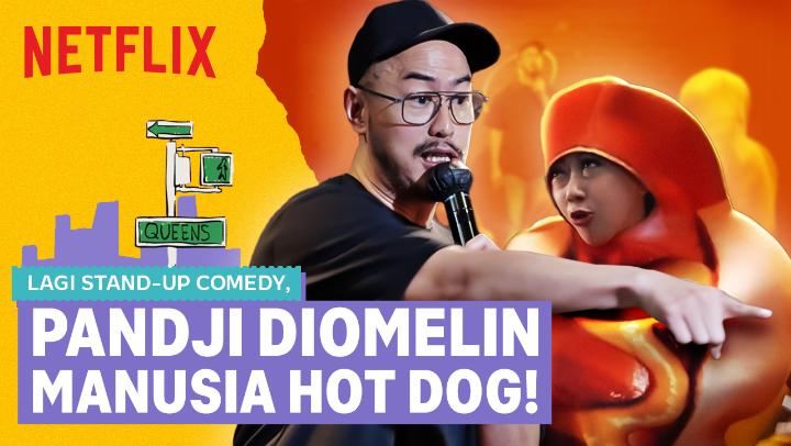 Ada yang bikin heboh di acara stand-up comedy-nya bang Pandji Pragiwaksono 😮 Dan yap, mereka adalah Party, Ance, Chinta, &amp; ̶s̶i̶l̶u̶m̶a̶n̶ ̶h̶o̶t̶ ̶d̶o̶g̶ Biyah! Tandain, Ratu Ratu Queens: The Series tayang BESOK di Netflix!