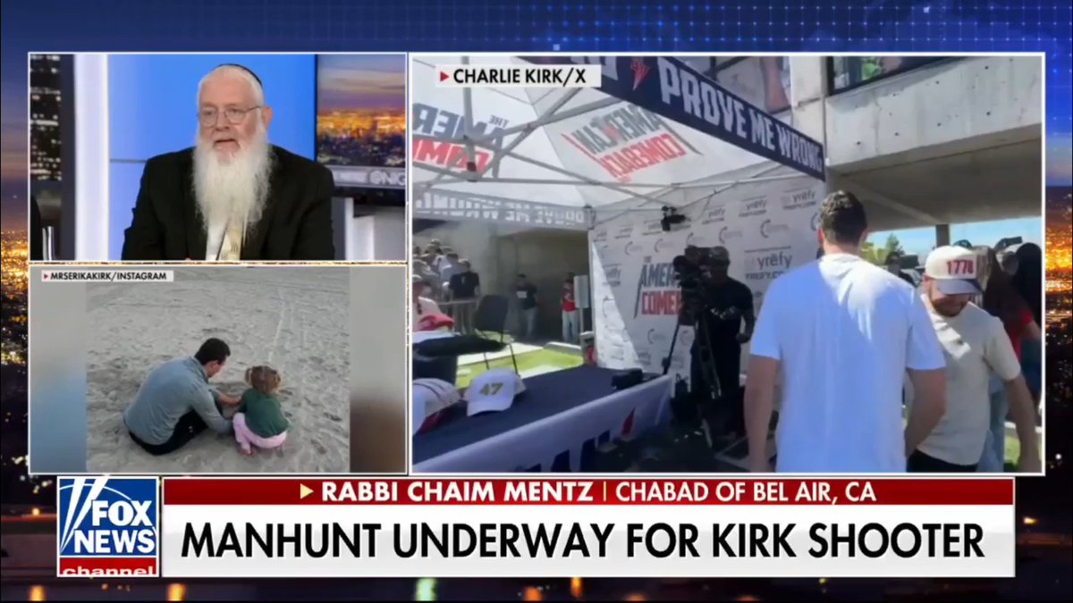 "Charlie Kirk was the Abraham of our times." Rabbi Chaim Mentz honors the late Charlie Kirk for regularly talking to people who disagreed with him politically.