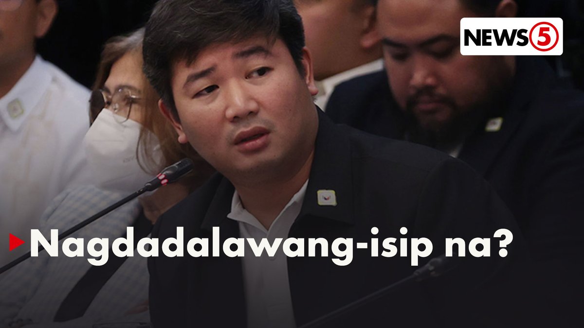 Nagdadalawang-isip na raw ang dating assistant district engineer ng DPWH-Bulacan na si Brice Hernandez kung tama ba na nagsalita siya sa pagdinig ng House committee ukol sa anomalya sa flood control projects.
