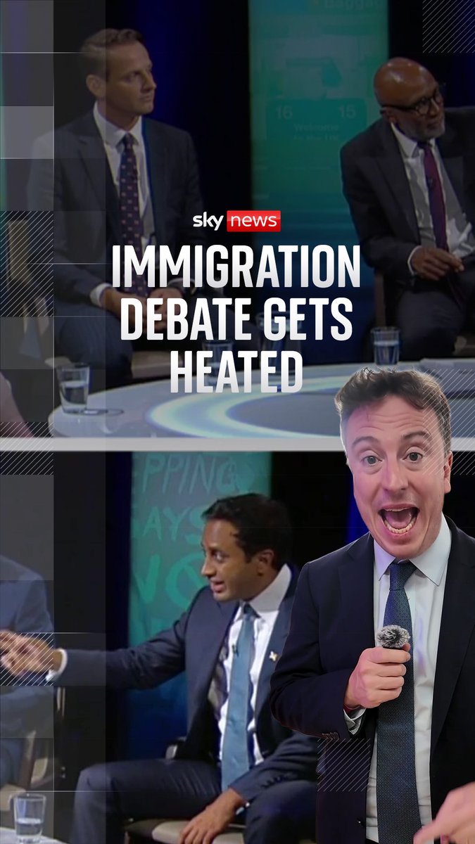 Labour's Mike Tapp MP called Reform's Zia Yusuf a 'plastic patriot' as The Immigration Debate on Sky News got heated last night. But there was a moment of unity too when politicians agreed on legal migration benefits. Analysis from Sam Coates Sky 🔗