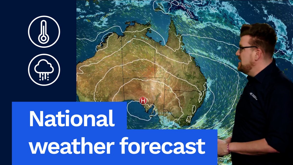 National Weather Forecast: Showers in Tasmania and Victoria, warm dry and sunny elsewhere Video current: 3:00 pm AEST 11 September 2025 For the latest forecasts and warnings, go to or the BOM Weather app.