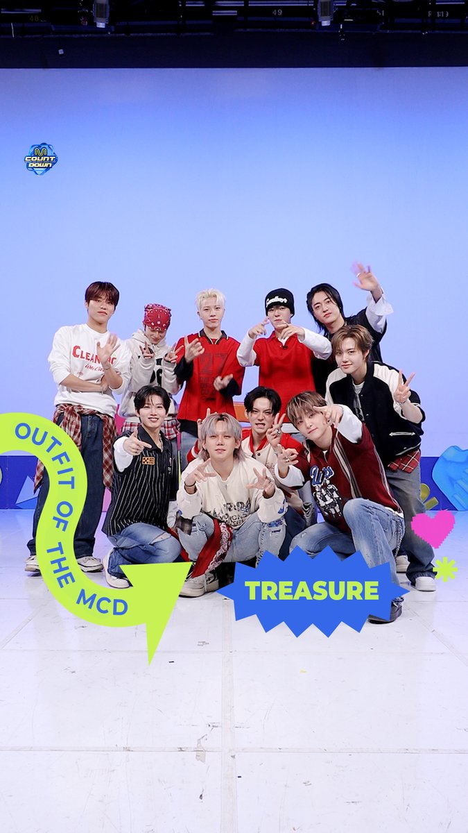 𝟐𝟓𝟎𝟗𝟏𝟏 𝑶𝒖𝒕𝒇𝒊𝒕 𝑶𝒇 𝑻𝒉𝒆 𝑴𝑪𝑫 : 𝑶𝑶𝑻𝑴 with TREASURE (트레저) 잠시 후 저녁 6시! 엠카 본방사수 잊지마세요 🫶 #MCOUNTDOWN #엠카운트다운 #OOTM #TREASURE #트레저