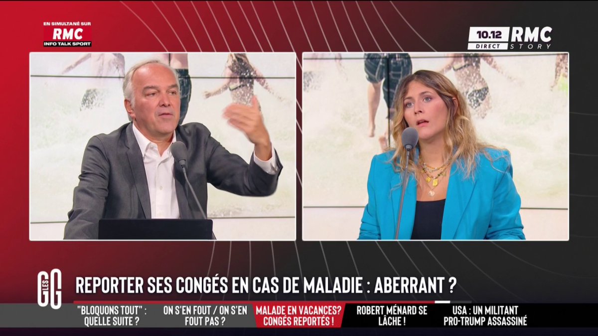 🩺 Malade en vacances ? Congés reportés ! 🗣️💬 Flora Ghebali : "Tout un système est malade : l'arrêt maladie est devenu une arme sociale plus forte que les syndicats. Il faut repenser le modèle social surtout pour les métiers les plus difficiles" #GGRMC