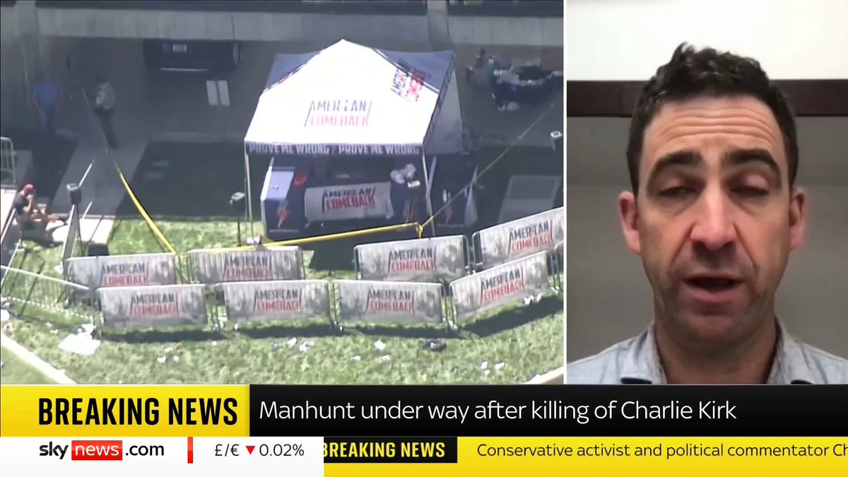 The widow of murdered MP Jo Cox says he's worried that the 'sense of unity' that followed his wife's death in the UK 'might not happen' in the US after the fatal shooting of right-wing influencer Charlie Kirk. 📺 Sky 501 and YouTube
