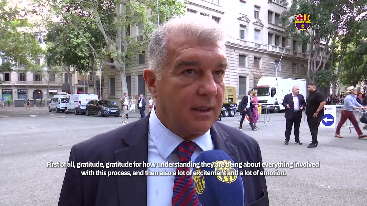 🎙️ Joan Laporta: "The Club is working hard to ensure a return as soon as possible."