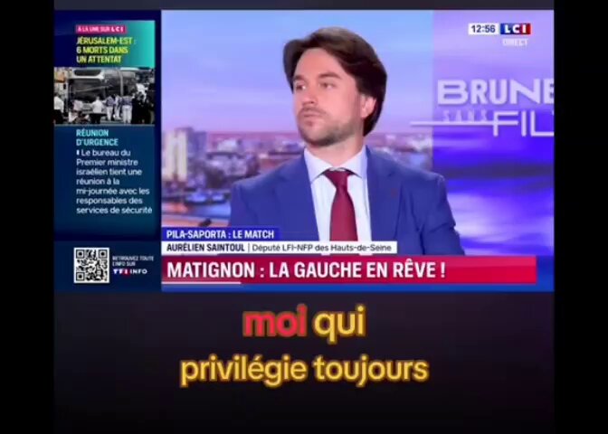 Voilà le point de différenciation avec les autres partis : LFI reste toujours cohérent et responsable, sans se soucier d'être apprécié ou détesté, mais restant constamment sur la même voie. C'est ce que les gens de gauche apprécient... Aurélien Saintoul