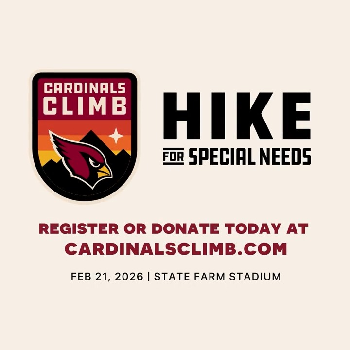 What is the Cardinals Climb? How can you get involved? 🫂 A community fundraiser supporting the special needs community 📈 Different levels for all ages and abilities 💯 100% of proceeds benefit special needs community Create a team & learn more #ClimbWithUs