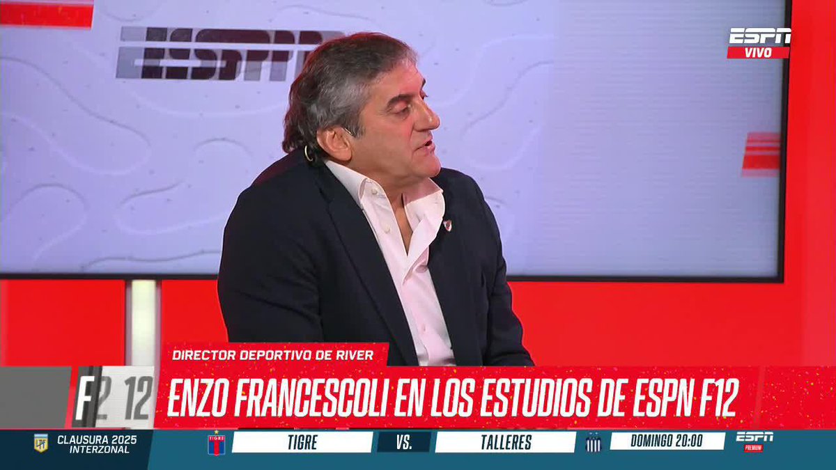 ¿HAY JUGADORES EN RIVER QUE SE QUEDAN POR EL CONTRATO, PESE A NO JUGAR? Atención a lo que respondió Francescoli. ▶️ Mirá #ESPNF12 en el Plan Premium de #DisneyPlus