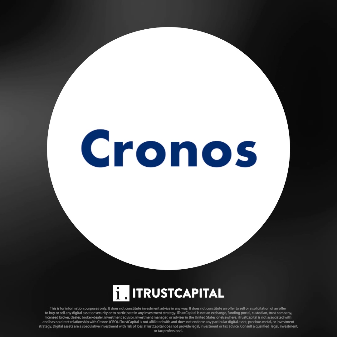 Right on time! Cronos $CRO Now Available at iTrustCapital! ► Follow Market Prices here: