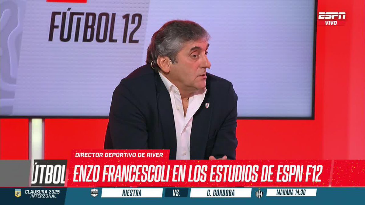 "YO ESTARÍA EN RIVER HASTA EL DÍA QUE TERMINE MI VIDA" ✍️ Enzo Francescoli Uriarte. ▶️ Mirá #ESPNF12 en el Plan Premium de #DisneyPlus