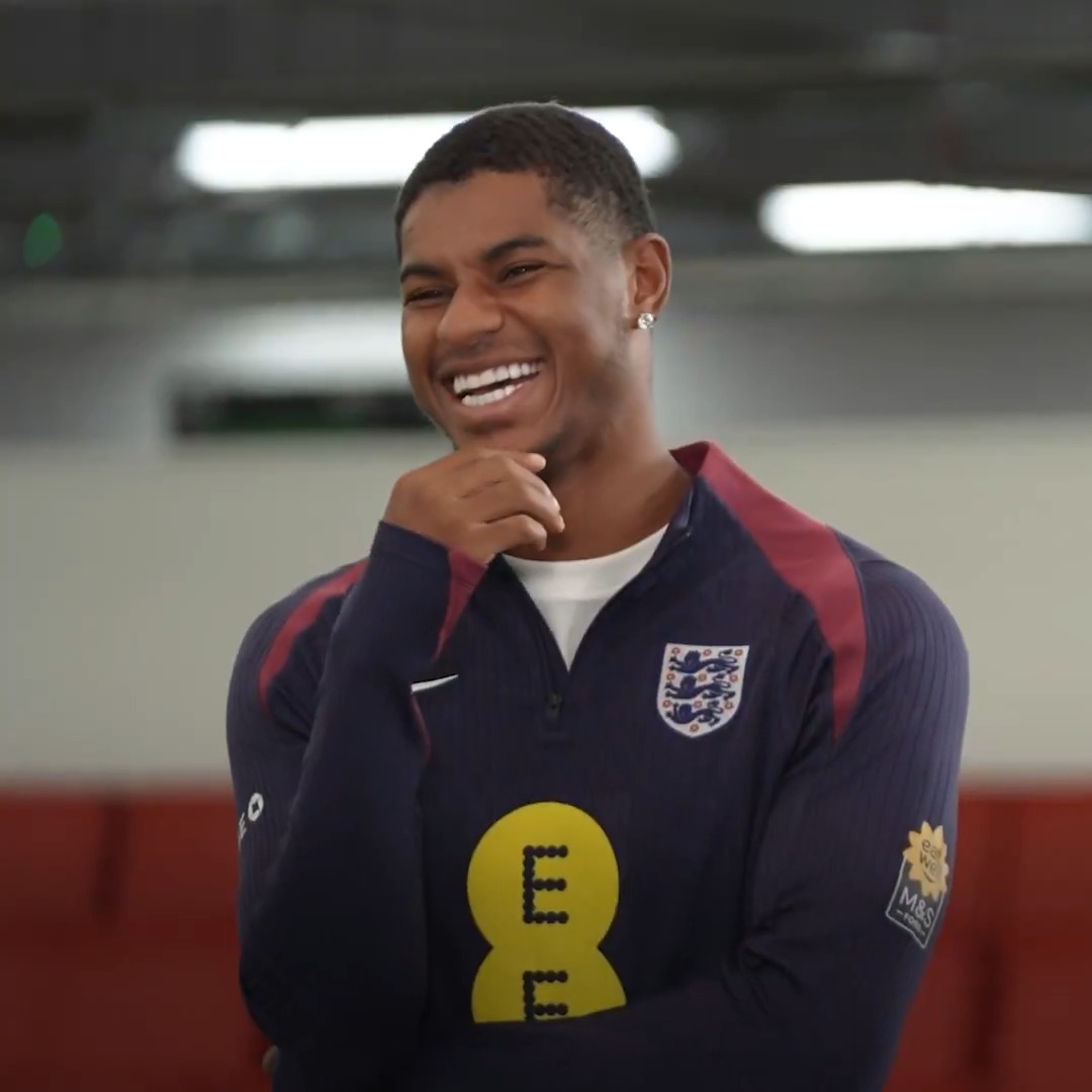 "If you had a message for EA SPORTS FC, what would you say? "I don't want to talk to them!" 😂 Watch the full video, as Marcus Rashford, Declan Rice and Noni Madueke reveal their #FC26ratings, on YouTube.