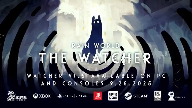 🌙Rain World: The Watcher arrives on consoles Sept 25. Platforms: Nintendo Switch, Xbox One + Series S|X, Playstation 4 + 5