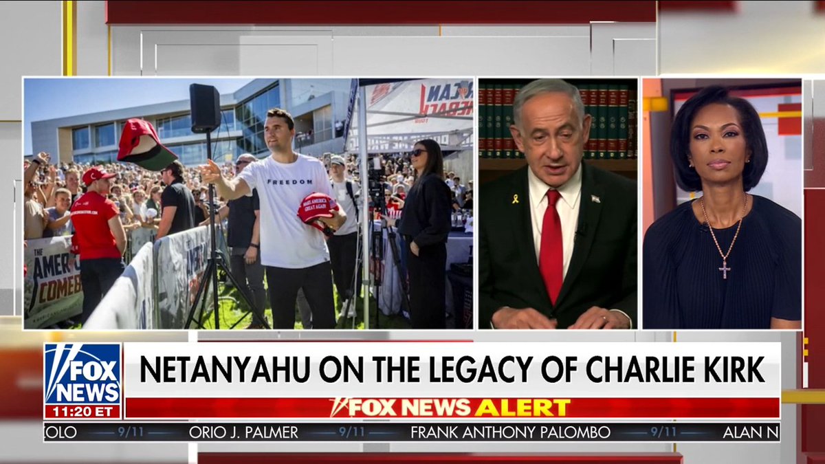 NEW: Israeli Prime Minister Benjamin Netanyahu reflects on the incredible legacy of Charlie Kirk, calling him a "defender of our common Judeo-Christian civilization." "He did so many things to defend free speech. He had his truth, he stood up for it, but he said 'you can come and debate me.' He invited that debate."