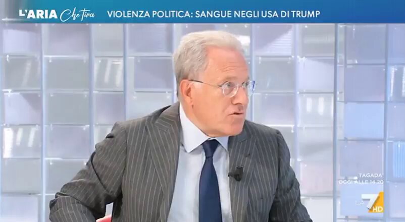 #Odifreddi sul drammatico assassinio di #CharlieKirk: "...Dico solamente un proverbio: chi semina vento raccoglie tempesta...Siamo in un periodo politico in cui i leader politici predicano odio...Trump predica odio..." #Giubilei: "Faccia un corso di rispetto verso un uomo morto, sta dicendo cose indegne". #11settembre #America video di giuse